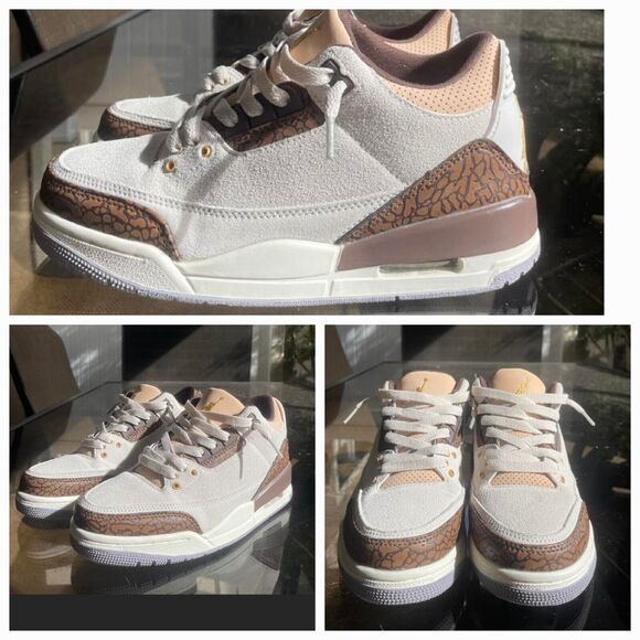 Jordan Women's Athletic Shoes in Cream and Brown - Picture 6 of 10